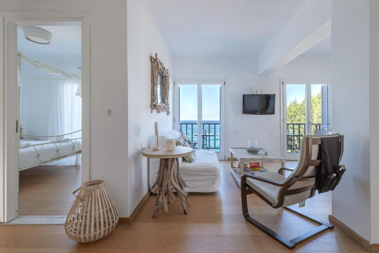Uno Luxury Apartment With Sea View Livadia (Tilos) Exterior foto